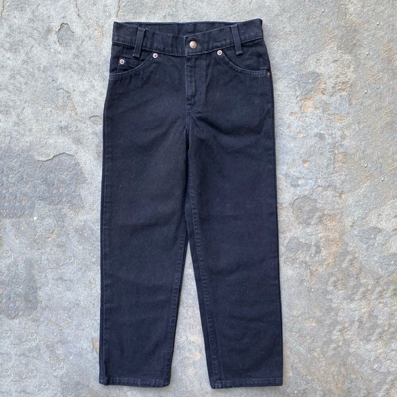 Deadstock BNWT Vintage 1990's Levi's 550 Black Jeans Boys - Picture 2 of 4